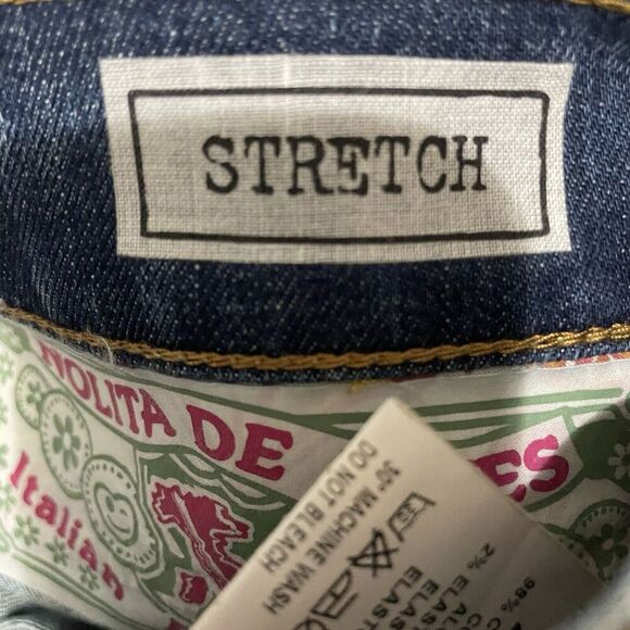 Nolita De Nimes Vintage Mid Rise Jeans 27 Blue Straight Leg Distressed S… - Picture 7 of 10
